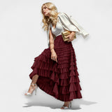 Fusta Elegantă cu Detaliu Decorativ din Tule