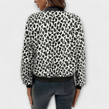 Raquel - Sacou Elegant cu Model de Leopar