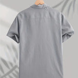 Cămașă casual din bumbac cu mânecă scurtă