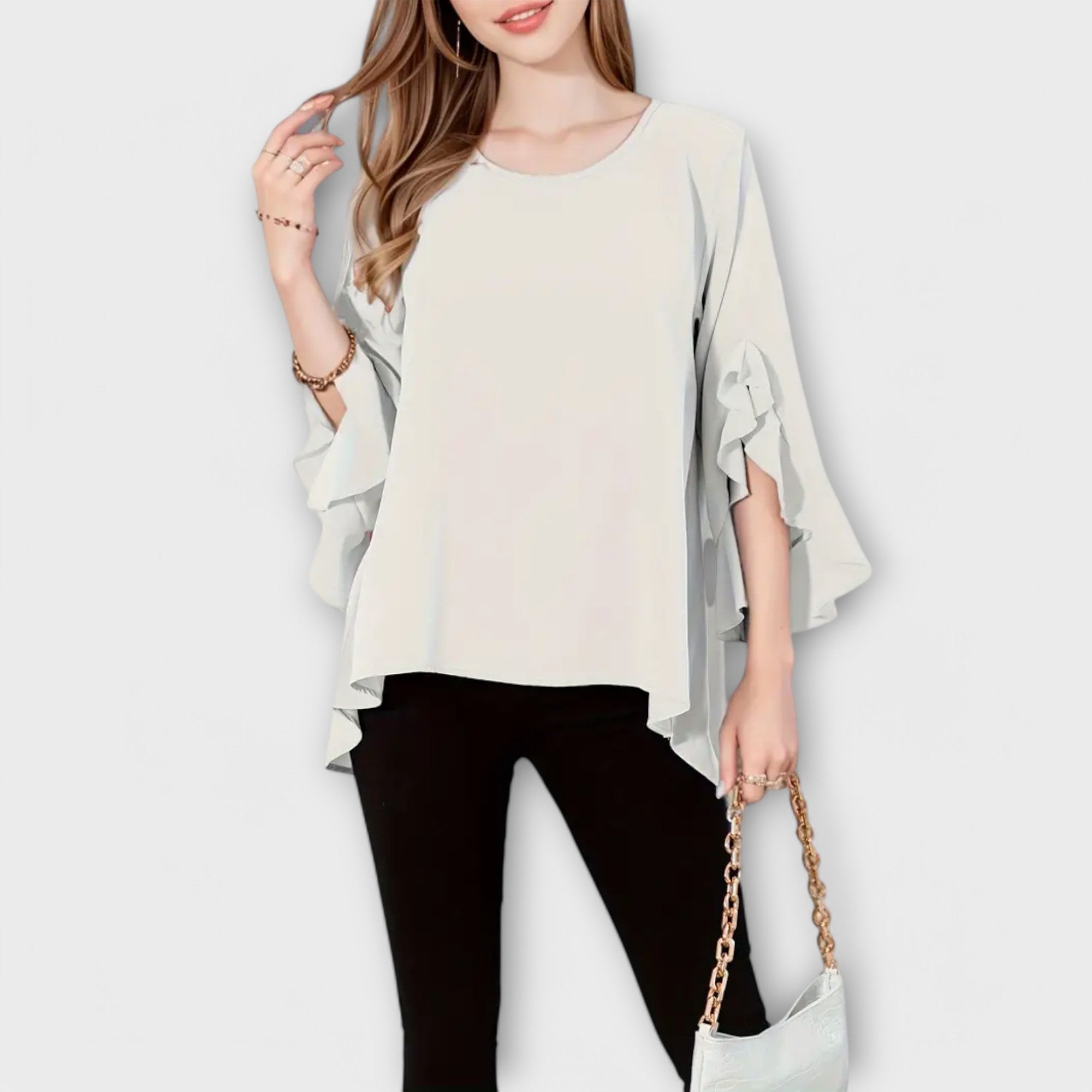 Aria - Bluza perfectă de primăvară cu un decolteu rotund