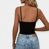 Body cu Bretele Subțiri Ajustabile