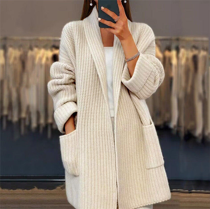Teresa | Cardigan din Tricot cu Buzunare