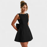 Carrie - Rochie mini cu panglică de perle