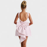 Carrie - Rochie mini cu panglică de perle