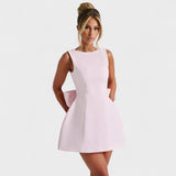 Carrie - Rochie mini cu panglică de perle