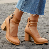 Casilda | Sandale simple cu curea la gleznă și talpă groasă