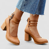 Casilda | Sandale simple cu curea la gleznă și talpă groasă