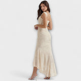 Rochie Lungă cu Corset Elegant și Rafinat