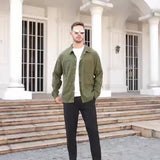 Casaco de bombazina casual