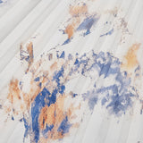 Jessie | Rochie Elegantă de Ceremonie Florală în Albastru și Alb