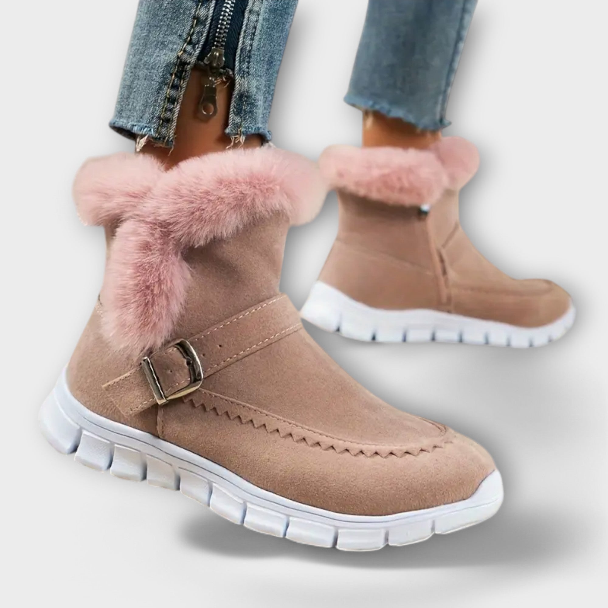 Anny - Cizme de gleznă călduroase și căptușite