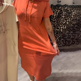 Saskia™ | Rochie casual cu glugă