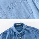 Cămașă din denim cu mânecă scurtă