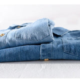 Cămașă din denim cu mânecă scurtă