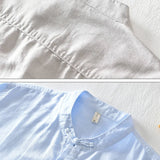 Cămașă cu mânecă scurtă din in de bumbac