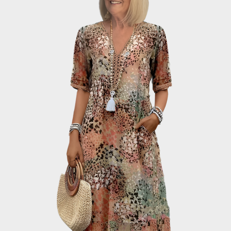 Rochie Aerisită de Vară cu Decolteu în V