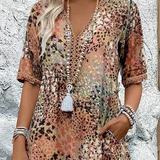 Lia | Rochie Midi Feminina din Material Ușor