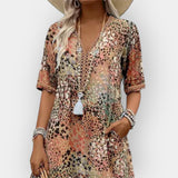 Rochie Midi Floral cu Stil