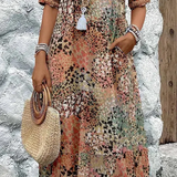 Lia | Rochie Midi Feminina din Material Ușor