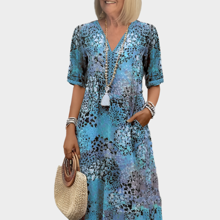 Rochie Aerisită de Vară cu Decolteu în V