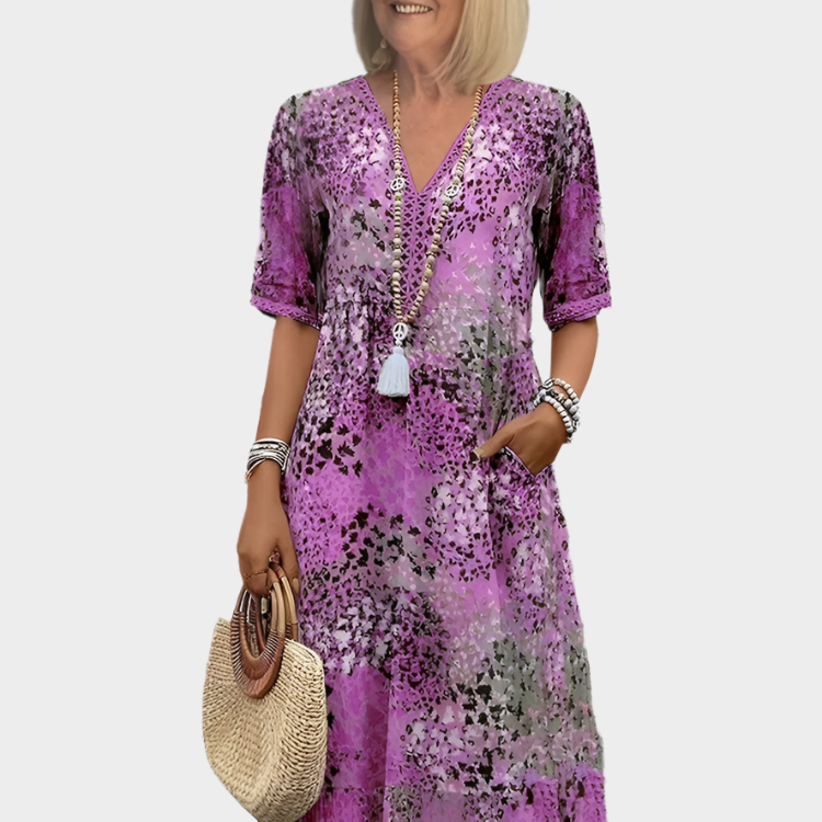 Rochie Aerisită de Vară cu Decolteu în V