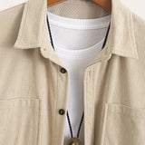 Casaco de bombazina casual