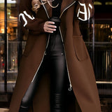 Rosa | Sacou-cardigan elegant cu glugă