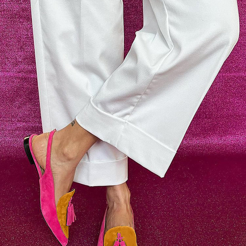 Frendessa | Balerini cu franjuri și curea la gleznă