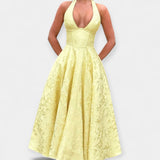 Rochie Midi cu Spate Deschis și Corset Elegant