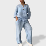 Letícia™ | Set Ușor din In pentru Vară