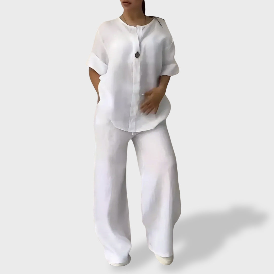 Letícia™ | Set Ușor din In pentru Vară