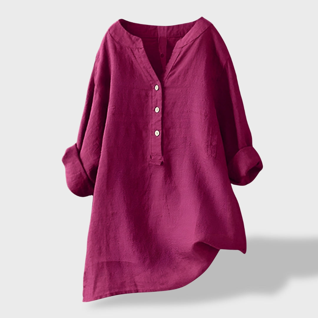 Beatriz™｜Cămașă Ușoară din In pentru Vară