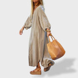 Eva™ ｜Rochie de Vară din Bumbac și In