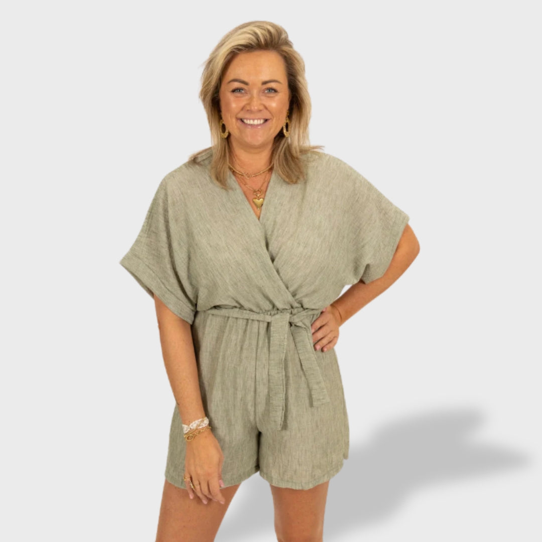 Lara™ | Set Ușor din In – 2 Piese