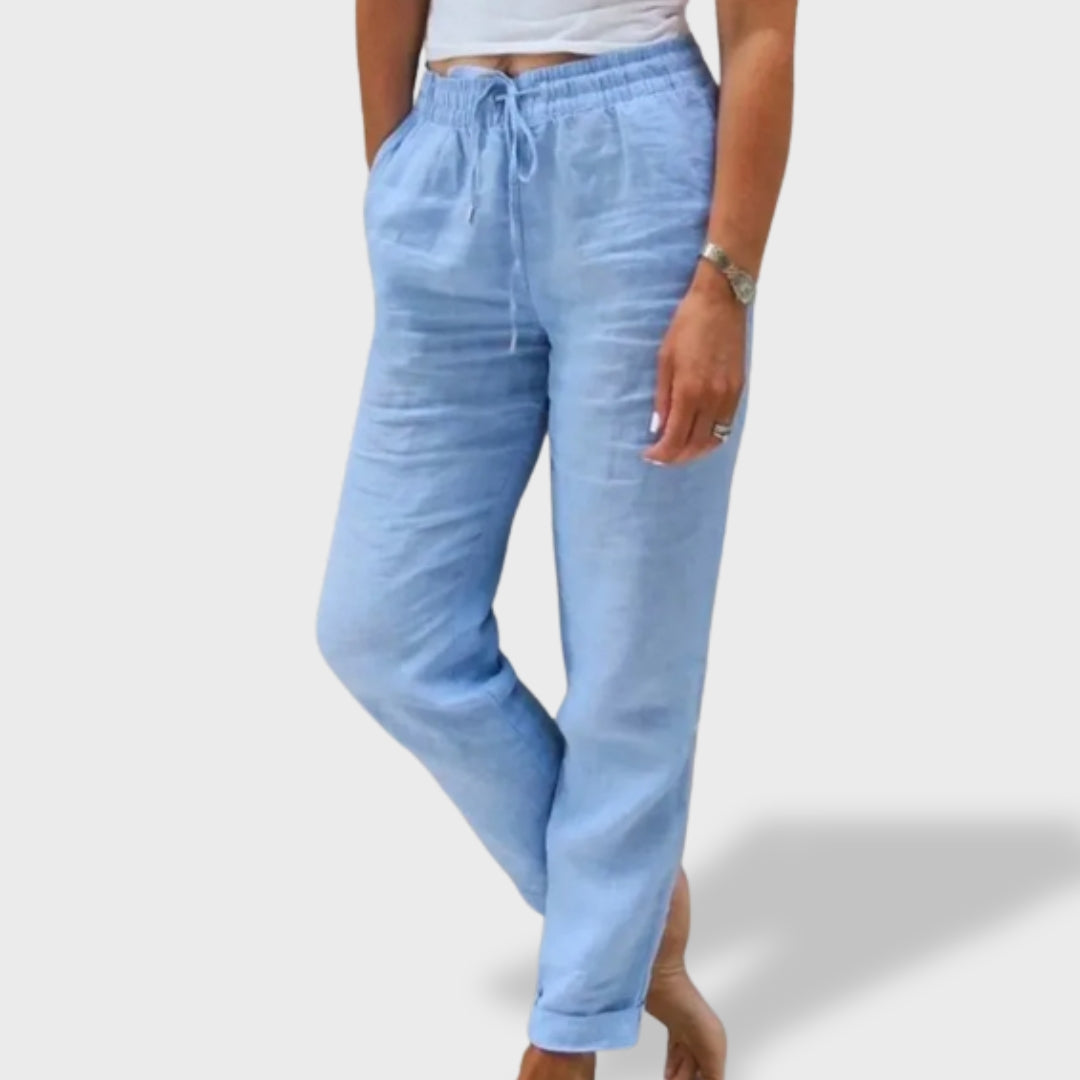 Benedita™ | Pantaloni din in ușori