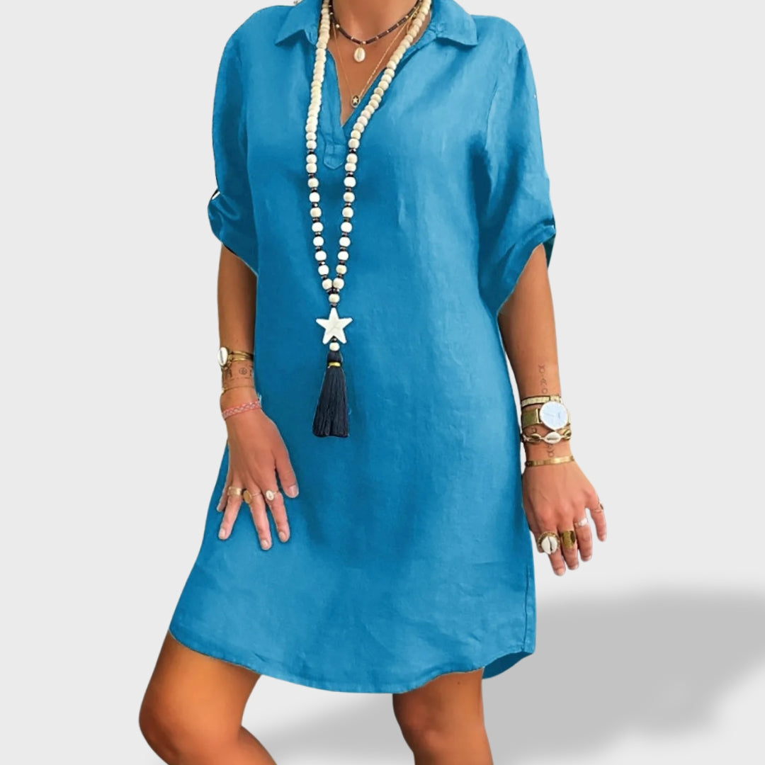 Vitória™ | Rochie Ușoară din In pentru Vară