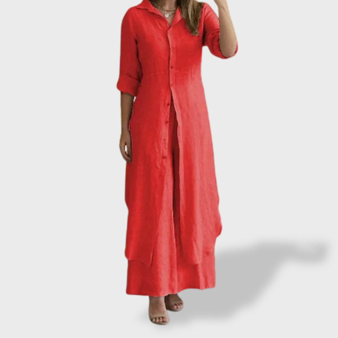 Vivenne | Set de două piese din in de lux