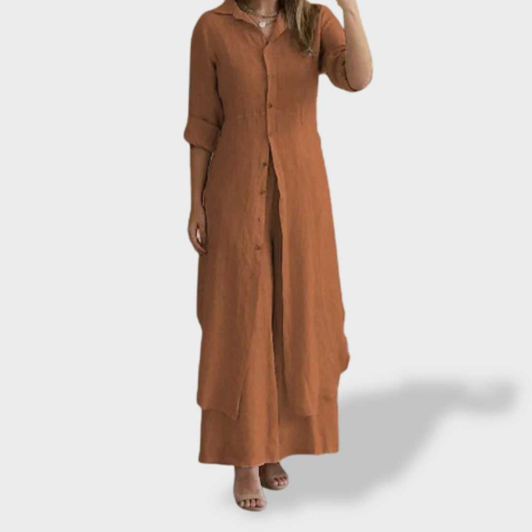 Vivenne | Set de două piese din in de lux