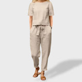 Helena™｜Set de Vară – In și Bumbac