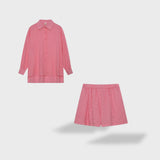 Maud | Set de cămașă și pantaloni scurți din in elegant