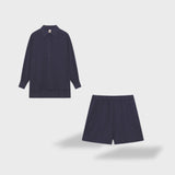 Maud | Set de cămașă și pantaloni scurți din in elegant