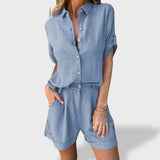 Matilde™｜Set Ușor din In pentru Vară