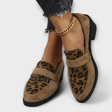Pantofi eleganți pentru femei cu model de leopard