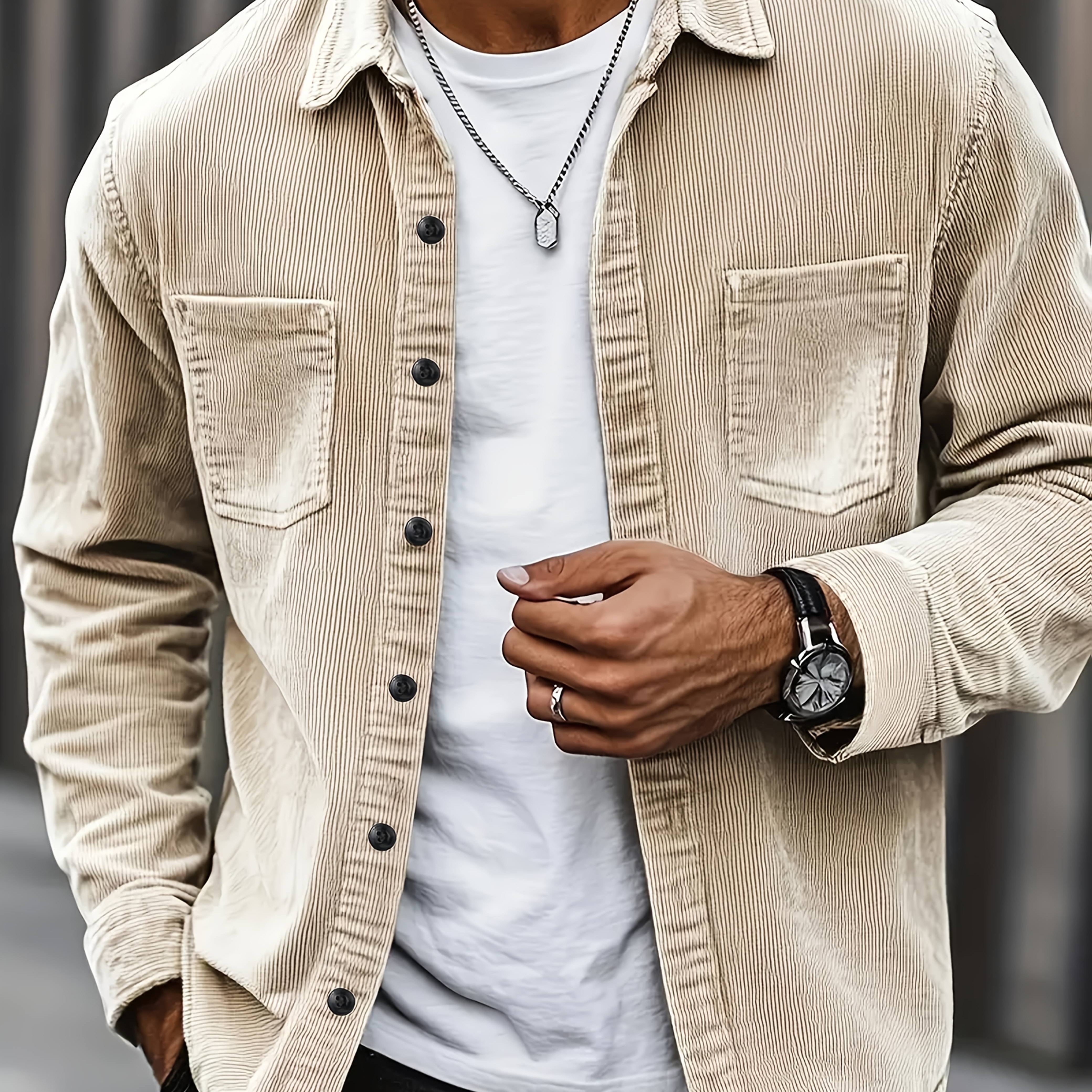 Casaco de bombazina casual