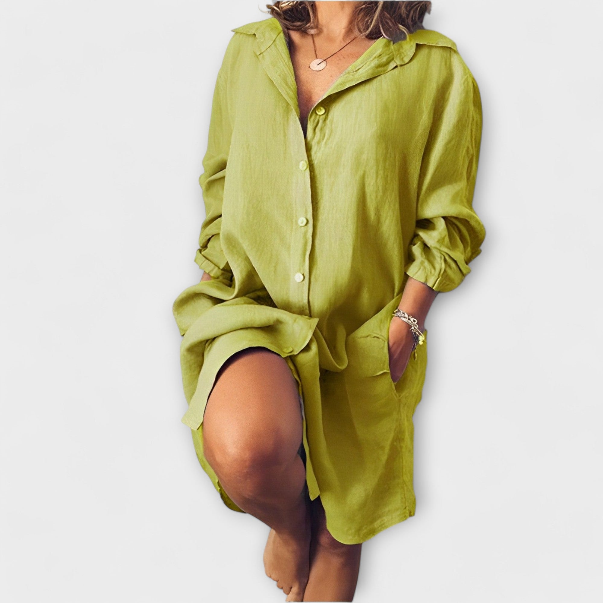 Clara | Bluză casual din in