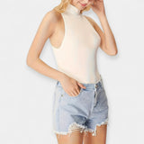 Body fără mâneci cu guler înalt