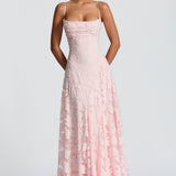 Francisa™ | Rochie Lungă cu Corpete din Dantelă