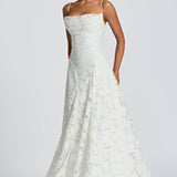 Francisa™ | Rochie Lungă cu Corpete din Dantelă