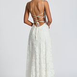 Francisa™ | Rochie Lungă cu Corpete din Dantelă