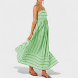 Isabel - Rochie lungă cu dungi